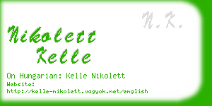 nikolett kelle business card